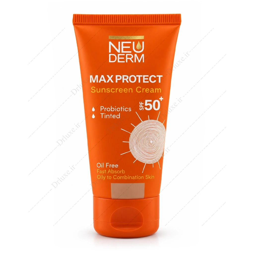 کرم ضد آفتاب مکس پروتکت نئودرم SPF50 مناسب برای پوست چرب